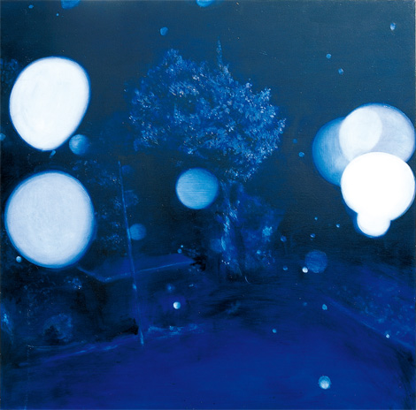 눈오는 밤 A Snowy Night 2001 Oil on Canvas 120x120cm