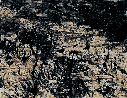 먼지그림 2 Dust Painting — Dust and Acrylic on Canvas, 1996