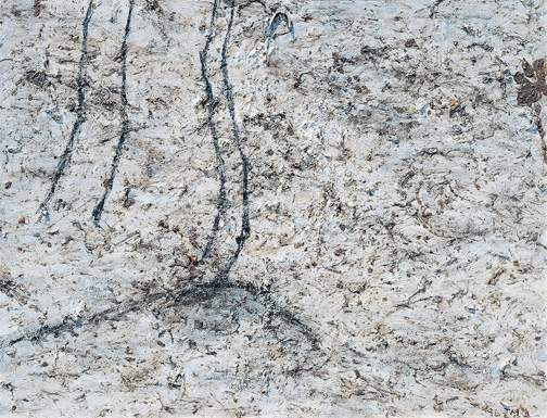먼지그림-나무 Dust Painting(A Tree1) — Dust and Acrylic on Canvas, 1996