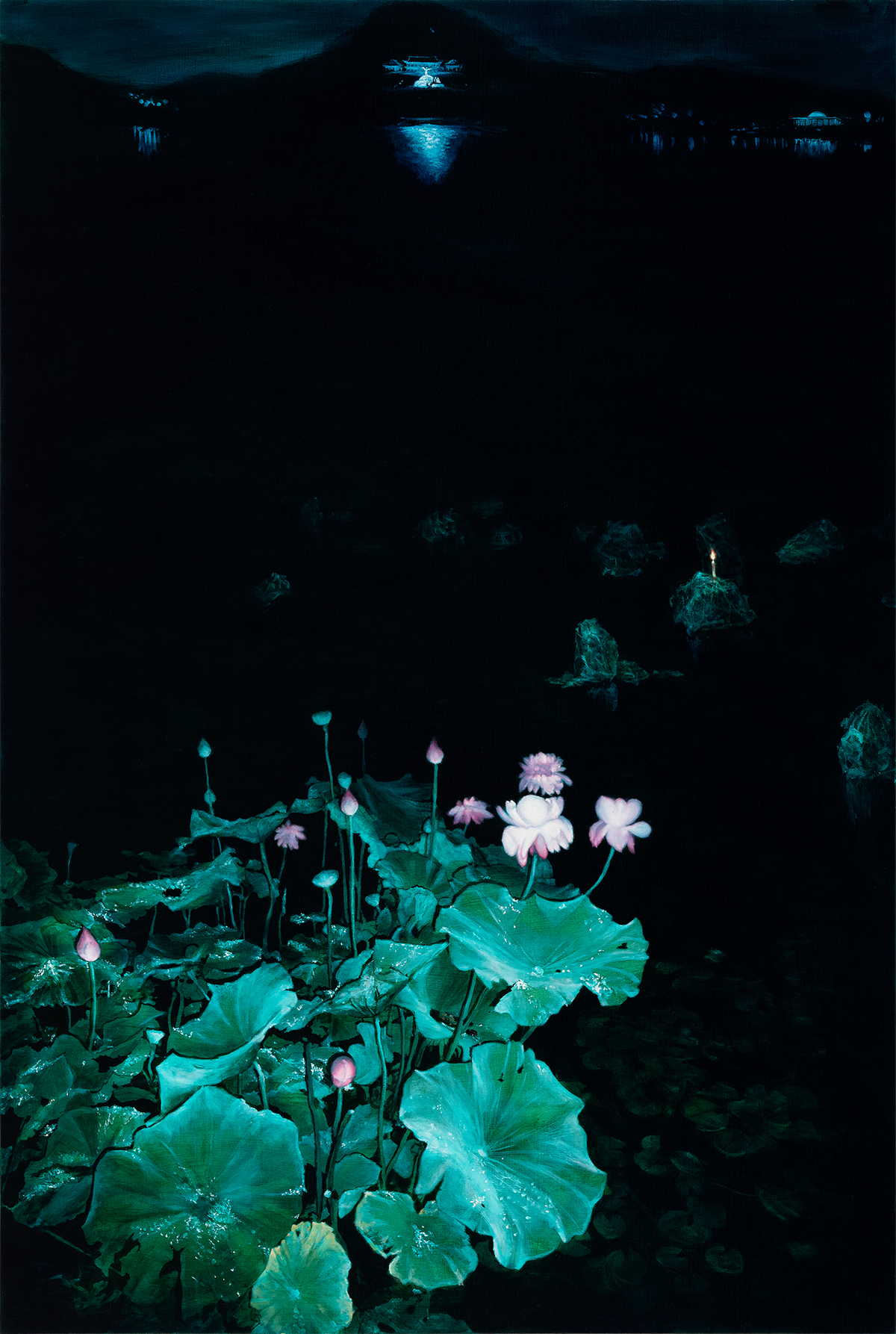청와대-국회의사당-촛불 그리고 연꽃, 2011