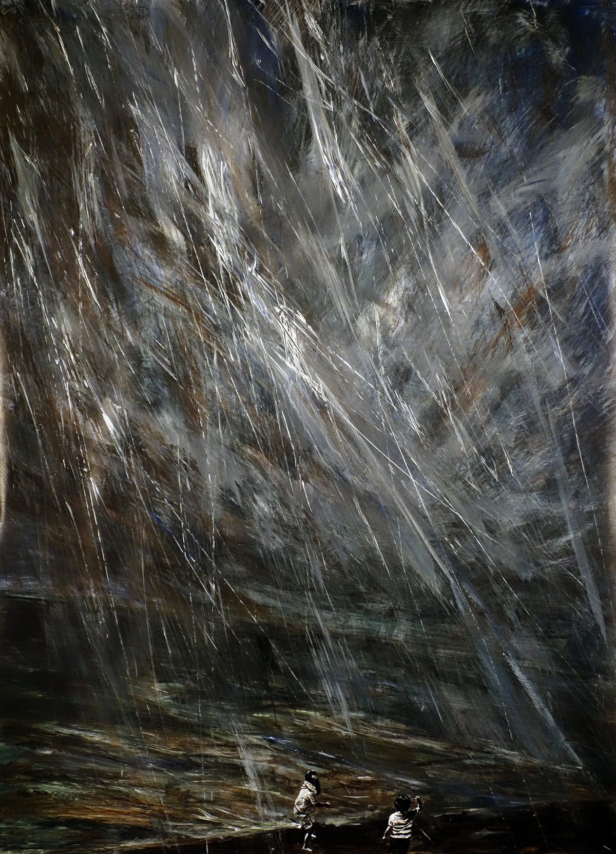 돌던지기(남매) A Brother and Sister Throwing Stones, 2014