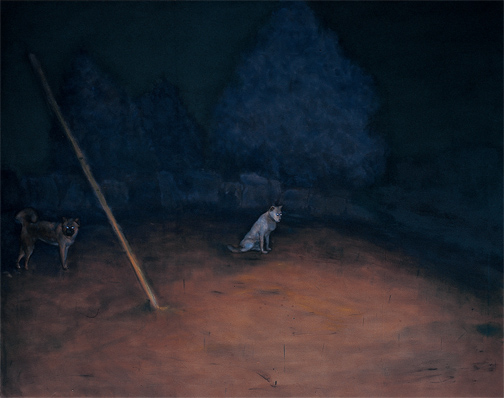 개 Two dogs — Oil on Canvas, 2000