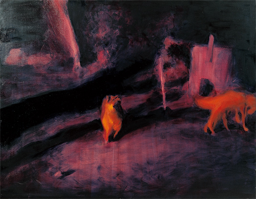 개 Two dogs — Oil on Canvas, 2000
