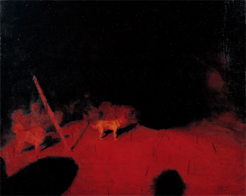개 Two dogs — Oil on Canvas, 1998