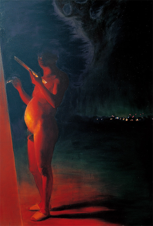 자화상 Self-portrait — 캔버스에 유채, 2001