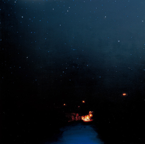 불타는 밤 2 A Burning Night — Oil on Canvas, 2001