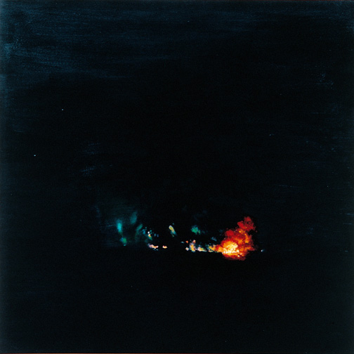 불타는 밤 1 A Burning Night — Oil on Canvas, 2001