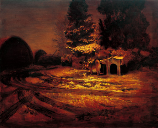 개 A Dog — Oil on Canvas Kim jinhye Gallery, Seoulu, 2003