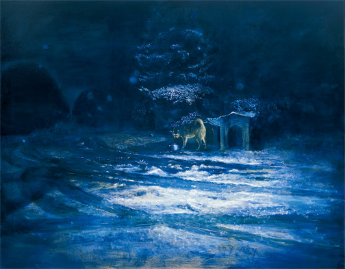개 A Dog — Oil on Canvas Kim jinhye Gallery, Seoul, 2003