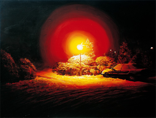 외등 An Outdoor Lamp — Acrylic on Canvas Shinsegae Gallery, Gwangju, 2005