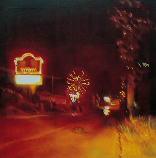 밤길 A Road at Night — Oil on Canvas Kim jinhye Gallery, Seoul, 2003