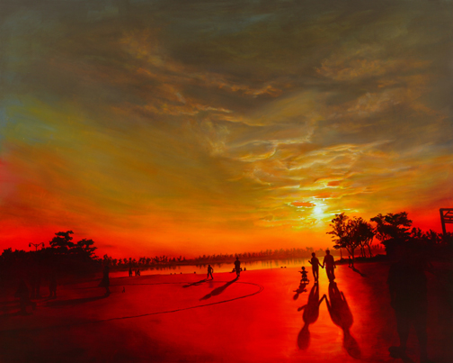 호수공원 Lake Park — Oil on Canvas, 2006