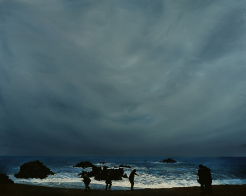 돌던지기 Throwing Stones — Oil on Canvas, 2009