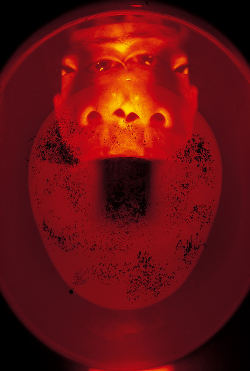 Untitled — Slide Projection on a Tolet Bowl, 1996
